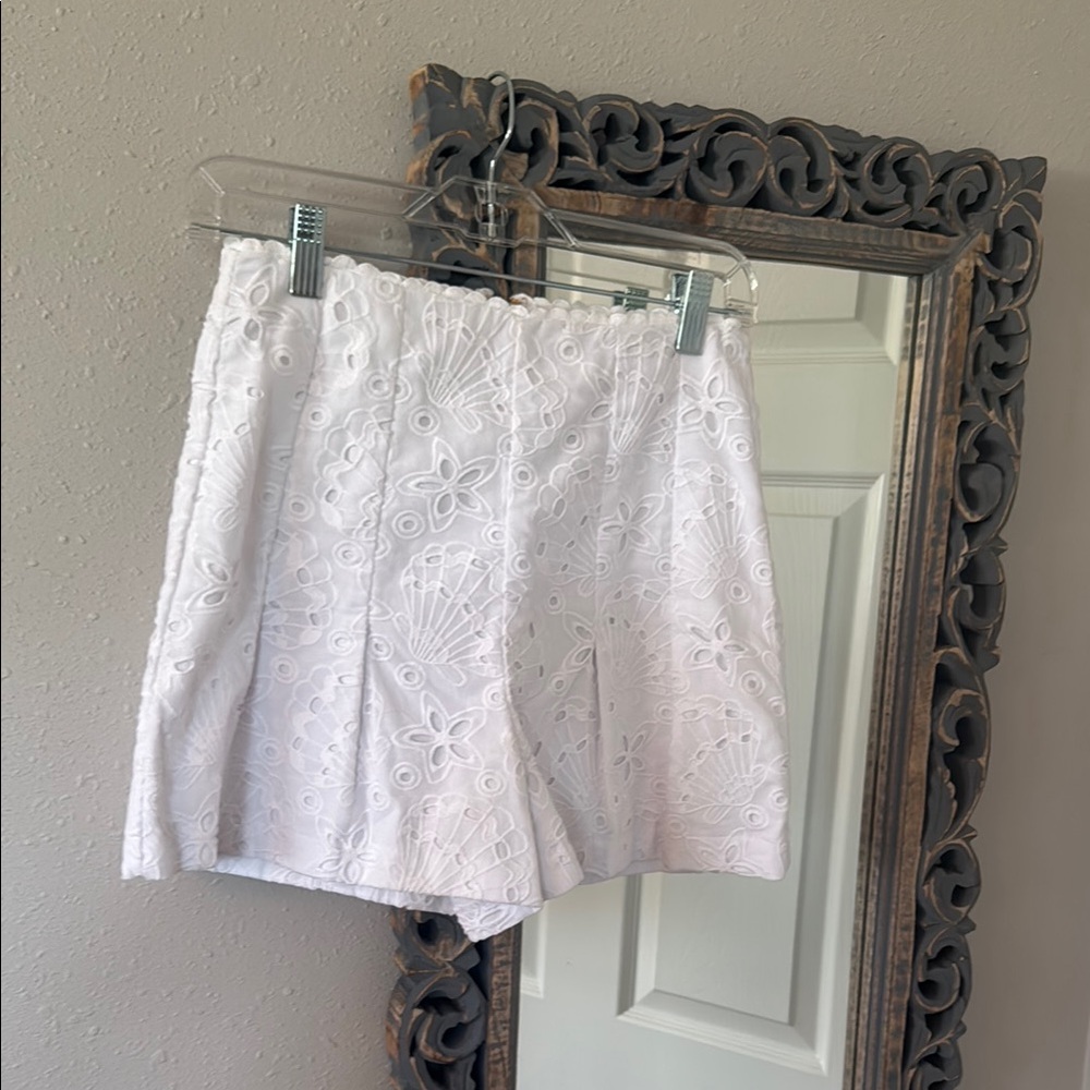 Lilly Pulitzer High Waist White Shorts